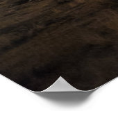 Poster Une route du désert et des arbres Joshua à la nuit (Coin)