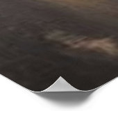 Poster Une rue à Paris brouillard pluie hivernale lampada (Coin)