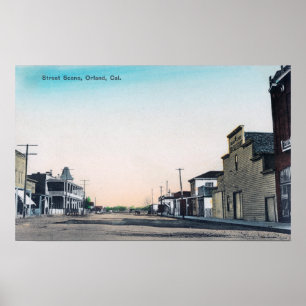 Poster Une rue SceneOrland, CA