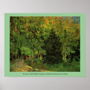 Poster Une ruelle dans le jardin public d'Arles