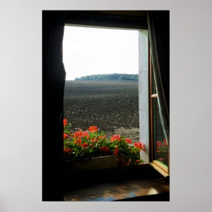 Poster Une salle avec une vue