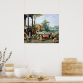 Poster Une satire de la folie de Tulip Mania (Cuisine)