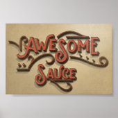 Poster Une sauce géniale apparence rustique (Devant)