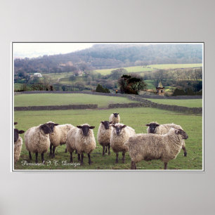 Poster Une scène anglaise de pays