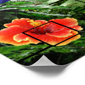 Poster Une scène artistique de forêt tropicale humide (Coin)