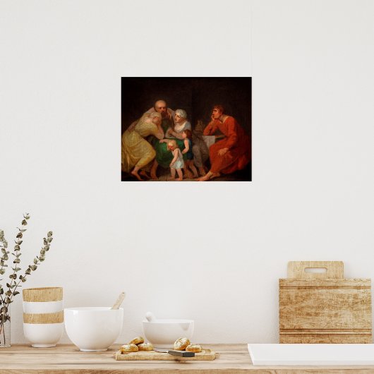 Poster Une scène d'adieu par Nicolai Abildgaard (Cuisine)