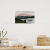 Poster Une scène de bateau de rivière Columbia (Cuisine)