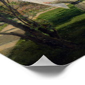 Poster Une scène de jardin, avec un garçon (Coin)