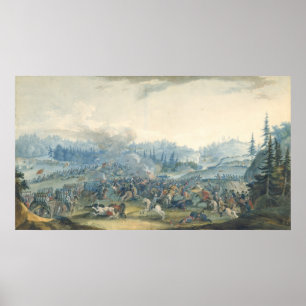 Poster Une scène de la guerre Russe-Turque, 1801