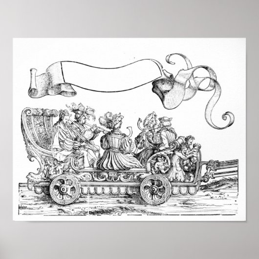 Poster Une scène de la procession triomphale de Maximilie (Devant)