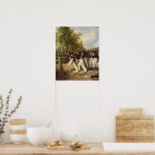 Poster Une scène de la vie du soldat, 1849 (Cuisine)