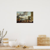 Poster Une scène de port méditerranéen (Cuisine)