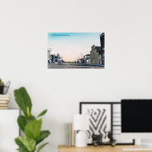 Poster Une scène de rue Orland, CA (Bureau à domicile)