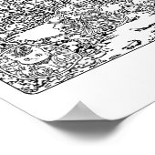 Poster Une scène d'Halloween Éffrayante (Coin)