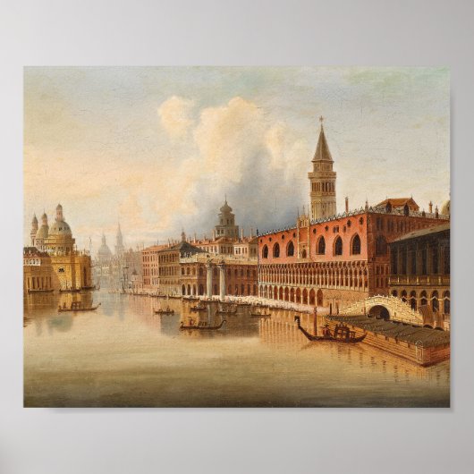 Poster Une scène vénitienne | Johann Wilhelm Jankowsky (Devant)