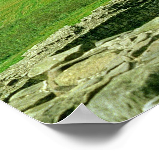 Poster Une section du Mur d'Hadrien, 2ème siècle après JC (Coin)