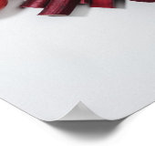 Poster Une sélection de fruits et légumes rouges. (Coin)