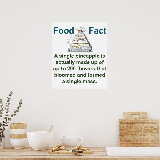 Poster Une Seule Ananas Est En Fait Fabriquée - Food Fact (Cuisine)