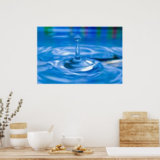 Poster Une seule goutte (Cuisine)