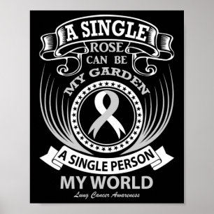 Poster Une seule personne peut être mon monde Cancer du p
