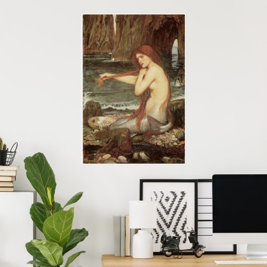 Poster Une sirène (Bureau à domicile)