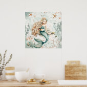 Poster Une sirène mignonne (Cuisine)