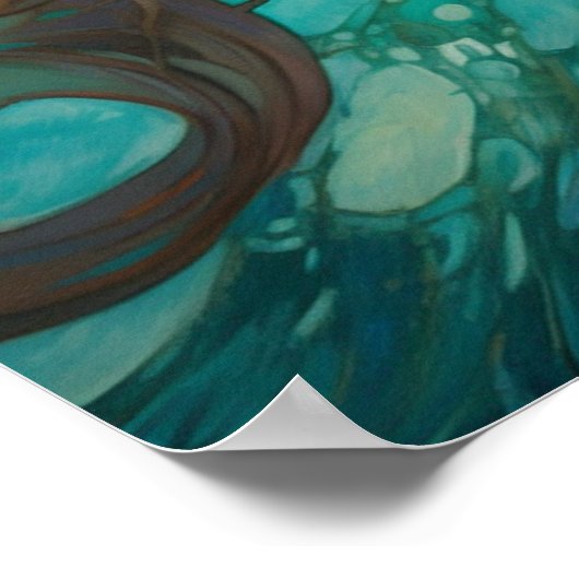 Poster Une sirène nageuse (Coin)