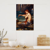 Poster Une sirène par John William Waterhouse (Cuisine)