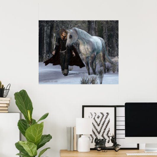 Poster Une Soirée Neige (Bureau à domicile)