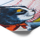 Poster Une soirée thé d'été par Louis Wain (Coin)