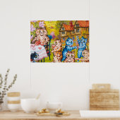 Poster Une soirée thé d'été par Louis Wain (Cuisine)