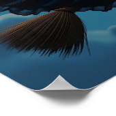 Poster Une sorcière à la Pleine lune (Coin)