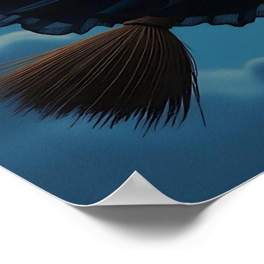 Poster Une sorcière à la Pleine lune (Coin)