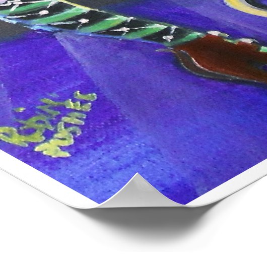 Poster Une sorcière festive (Coin)