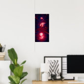 Poster Une sphère rouge 56 - A.I. (Bureau à domicile)