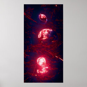 Poster Une sphère rouge 56 - A.I.