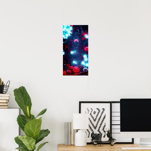 Poster Une sphère rouge 58 - A.I. (Bureau à domicile)