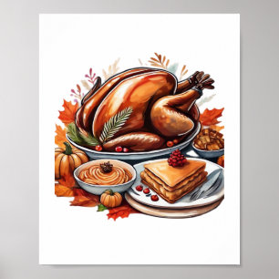 Poster Une table pleine de gratitude T-shirt classique