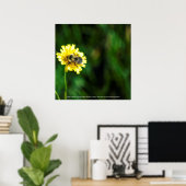 Poster Une tache de jaune (Bureau à domicile)