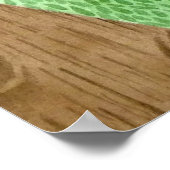 Poster Une tarte perchée sur une clôture (Coin)