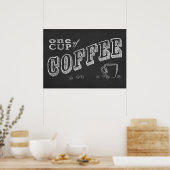 Poster une tasse de café CHALK ART (Cuisine)