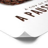 Poster Une tasse de café, une pause dans le temps – Café (Coin)