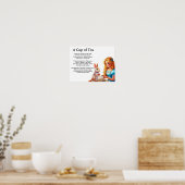 Poster Une tasse de thé- (Cuisine)