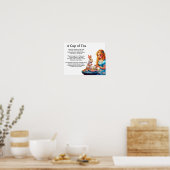 Poster Une tasse de thé- (Cuisine)