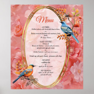 Poster Une teinte molle et rosâtre appelée Fleurs Peach F