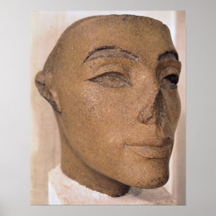 Poster Une tête royale, probablement de Nefertiti, de