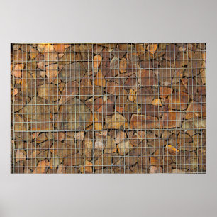 Poster Une texture murale grungy en brique comme fond abs