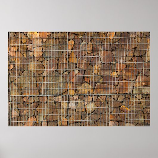 Poster Une texture murale grungy en brique comme fond abs (Devant)