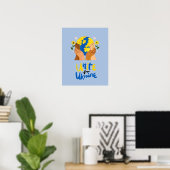 Poster Une unité mondiale pour l'Ukraine (Bureau à domicile)