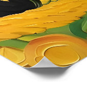 Poster Une vache dans la nuit étoilée (Coin)